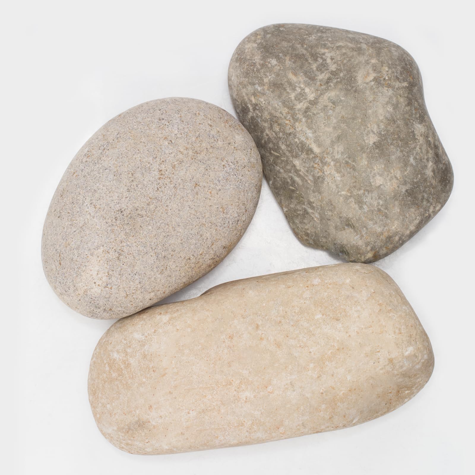 40 LBS Natural Large River Stones – 4-7 Inches