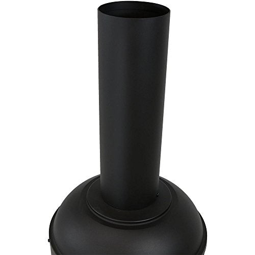 Sunnydaze Modern Chiminea - Steel Outdoor Wood-Burning Fire Pit