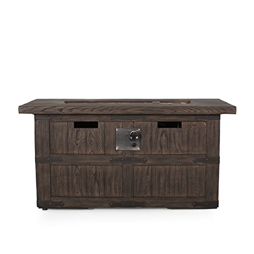 Christopher Knight Home 315620 Arnton Fire Pit, Wooden Brown