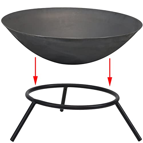 Sunnydaze Cast Iron Fire Pit Bowl - Outdoor 22 Inch Fireplace