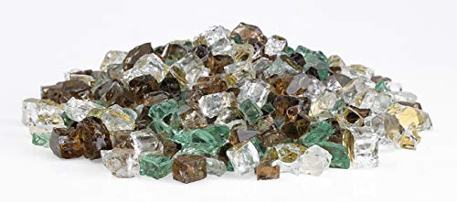 American Fireglass 1/2" Yosemite Reflective Fire Glass, 20 lb. Bag