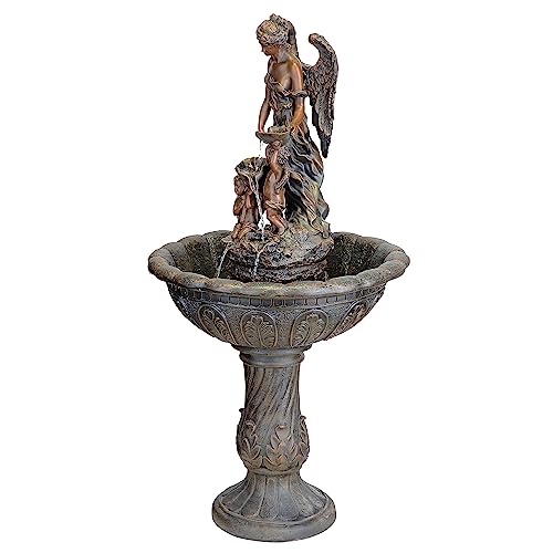 Design Toscano Heavenly Moments Angel Garden Decor Fountain
