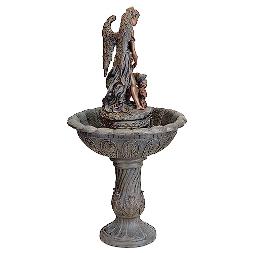 Design Toscano Heavenly Moments Angel Garden Decor Fountain