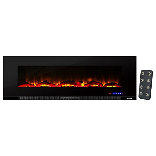e-Flame USA Livingston 60-inch Wall Mounted LED 3D Electric Fireplace Stove