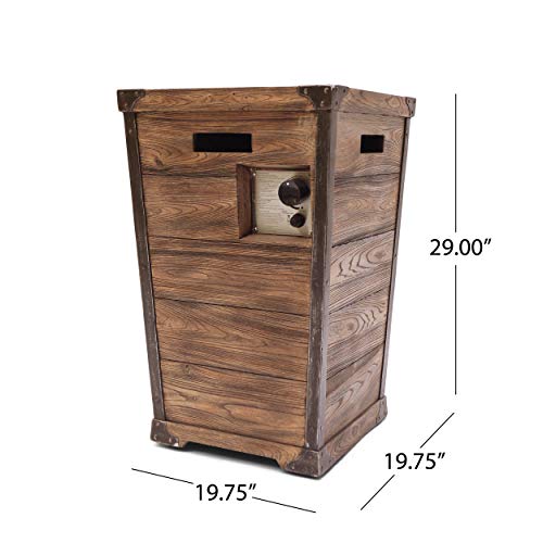 Christopher Knight Home 307775 Alice Outdoor Fire Pit, Brown