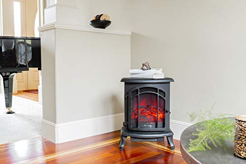 e-Flame USA Tahoe LED Portable Freestanding Electric Fireplace Stove Heater
