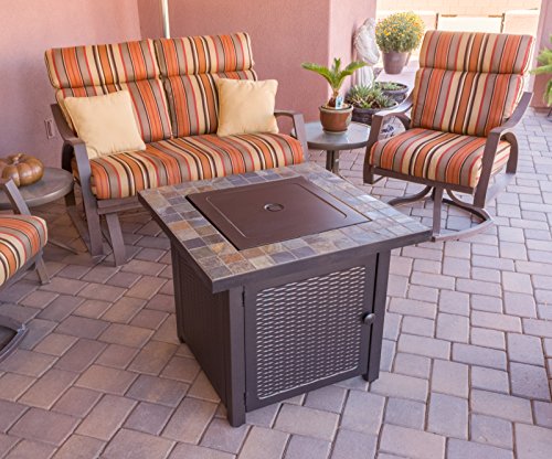 Hiland High Output Propane Fire Pit Table