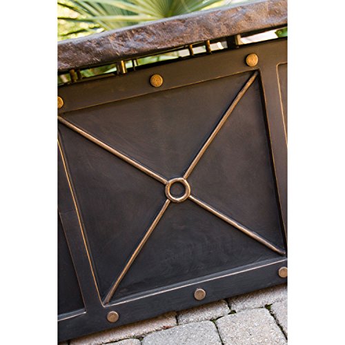 Cambridge CLASSIC1PCFP Square Gas Fire Pit with Durastone Top, 40" Outdoor Furniture