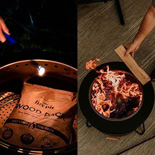 TIKI Brand 25 Inch Stainless Steel Low Smoke Fire Pit