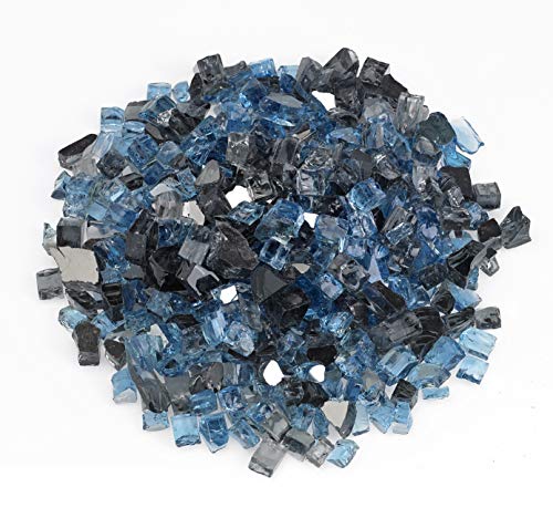 American Fireglass 1/2" Maui Breeze Reflective Fire Glass, 20 lb. Bag
