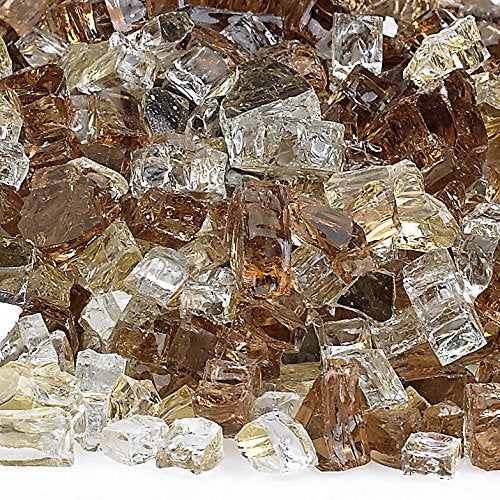 American Fireglass 1/2" Zion Reflective Fire Glass, 20 lb. Bag