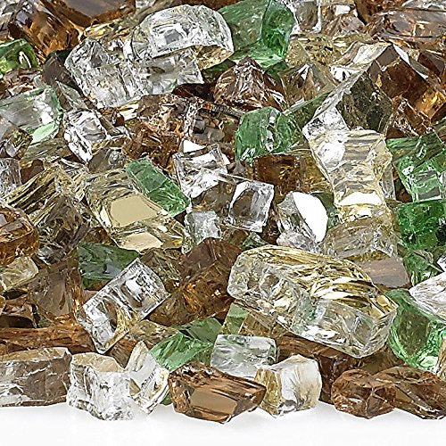 American Fireglass 1/2" Yosemite Reflective Fire Glass, 20 lb. Bag