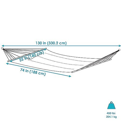 Sunnydaze Outdoor Quilted Fabric Hammock