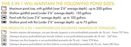 Pennington Aquagarden , Inpond 5 in 1, Pond & Water Pump, Filter, UV Clarifier, LED Spotlight and Fountain