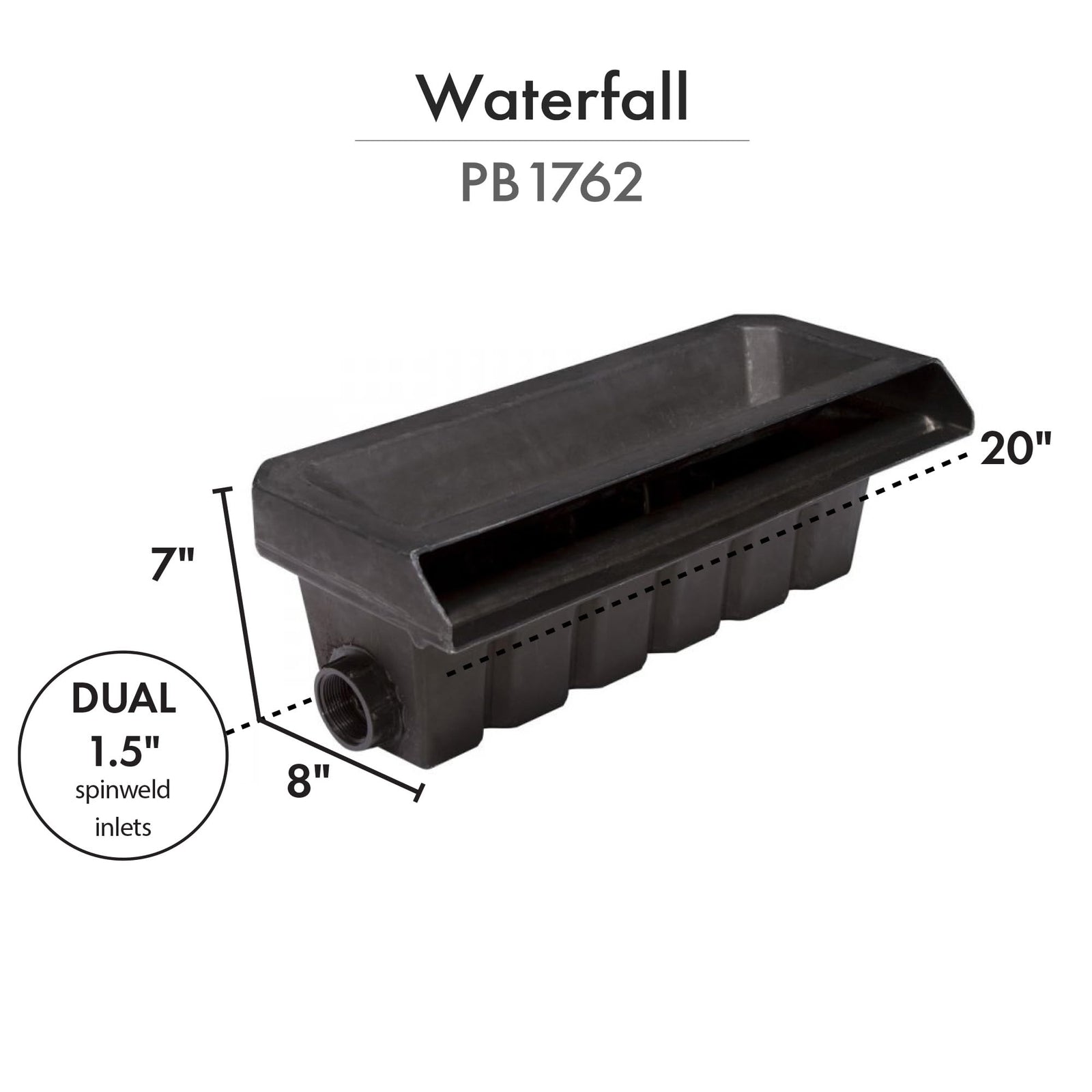 HALF OFF PONDS Simply Waterfalls 4000 Waterfall Kit with 15' x 20' EPDM Liner and 4,000 GPH Pump - PMAN1