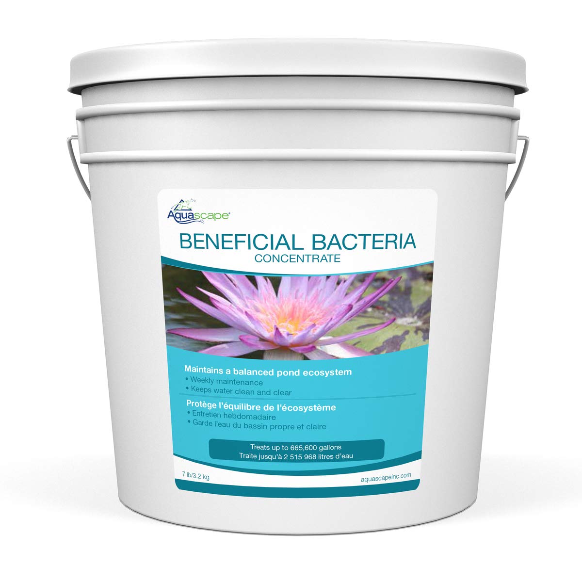 Aquascape 98950 Beneficial Bacteria Water Treatment Dry - 3.2 kg/7 lbs for Pond Water Feature Waterfall | Provides Clean, Clear and Healthy Water Conditions and Reduces Pond Maintenance