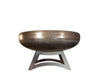 Ohio Flame - 42" Liberty Fire Pit with Hollow Base (Made in USA) - Natural Steel Finish