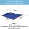 Lazy Daze 12 FT Double Quilted Fabric Hammock Navy Blue