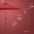 Tempera 9ft Patio Solar Powered Outdoor Umbrella with LED Light