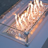 Stanbroil 10-Pound Fire Glass - 1/2 inch Reflective Tempered Fire Glass for Fireplace Fire Pit, Platinum Reflective