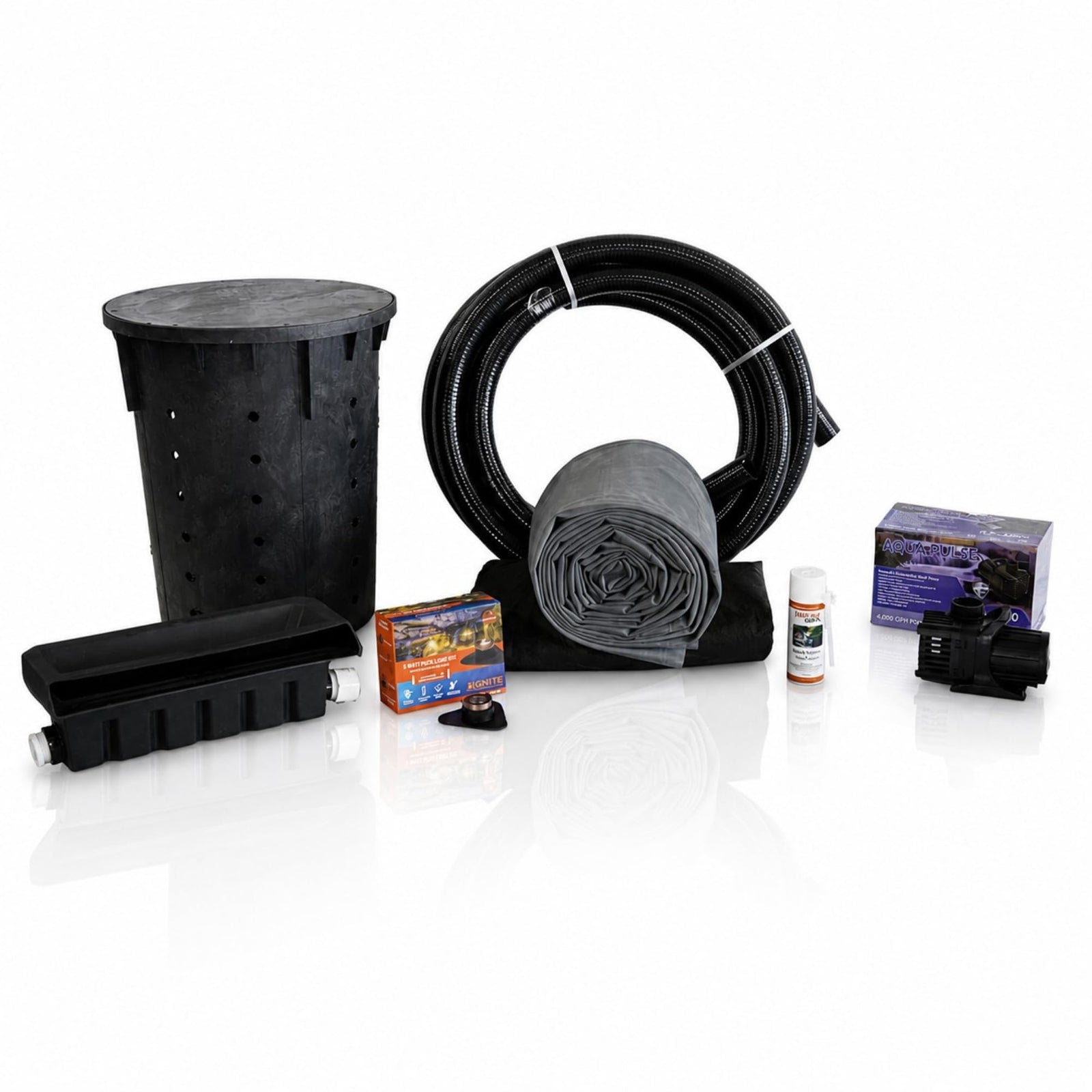 HALF OFF PONDS Simply Waterfalls 4000 Waterfall Kit with 15' x 20' EPDM Liner and 4,000 GPH Pump - PMAN1