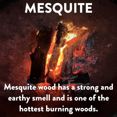 18 LB. Mesquite Firewood & Fatwood Firestarter, Aromatic & Seasoned Wood Logs, Fire Wood Fire Logs Perfect Fire Starter for Fire Pit, Fireplace, Campfires & Outdoor BBQ Grilling by Billy Buckskin Co.