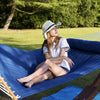 Lazy Daze 12 FT Double Quilted Fabric Hammock Navy Blue