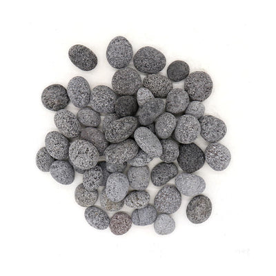 Premium Pebbles Black Lava Rocks for Fire Pit - 1 to 2 inch 20 lbs - Gas Fireplace Rocks - Black Lava Rock for Propane Fire Pit - Decorative Lava Stone Volcanic Rock for Outdoor & Indoor Gas Fireplace