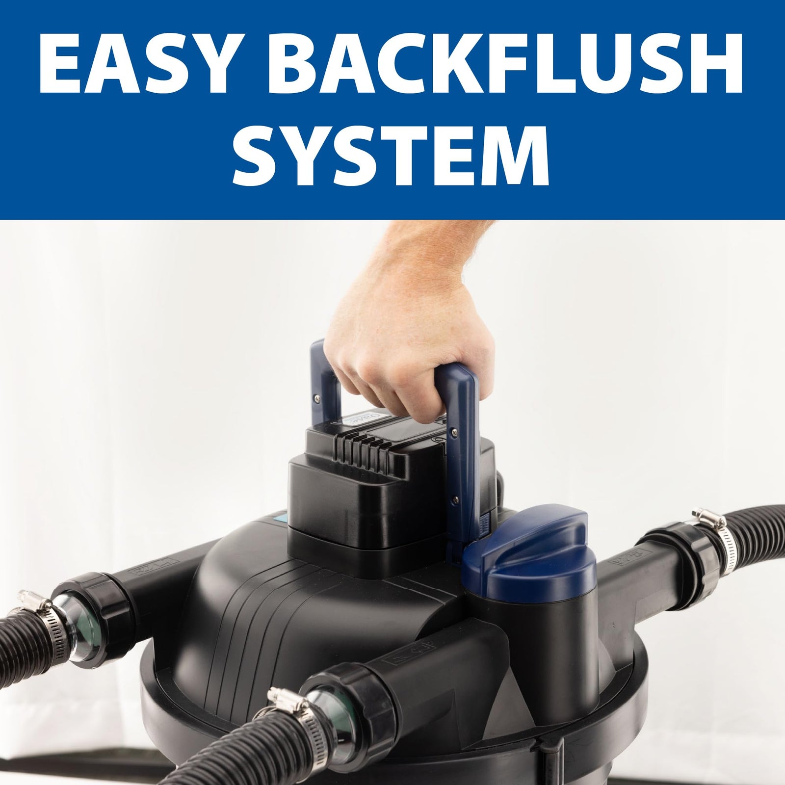 The Pond Guy AllClear Ecosystem Kit – Complete DIY Fishpond with Liner, Pump, UV Filter & Waterfall (1,000-2,000 Gallons) 11' x 11'