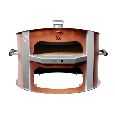 Live-Fire Pizza Oven (Corten Steel) | 27.5 Inch | Made in the USA | Make Profressional Pizzas in Your Backyard | Compatible W/X Series 24 & 30 Fire Pits | Portable Pizza Oven