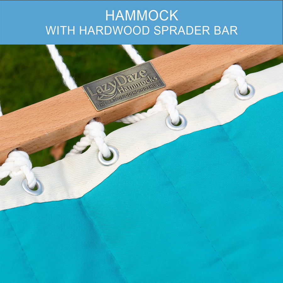 Lazy Daze Hammocks Quilted Fabric Hammock with Spreader Bar