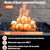 Sasylvia 12 Pcs Ceramic Fire Balls Fire Pit Balls, White Fireplace Balls Round Fire Stones Modern Accessory for Indoor and Outdoor Gas Fireplace Fire Pit (12, 4 Inch Size)