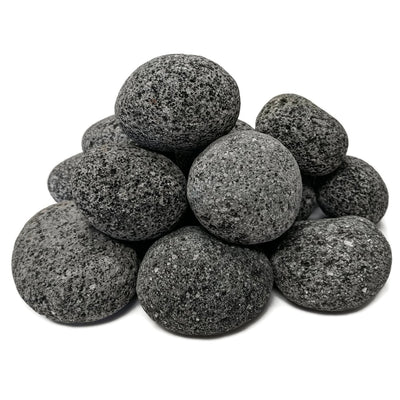 Midwest Hearth 100% Natural Lava Stones for Gas Fire Pit and Fireplace (Medium (1" - 2"))