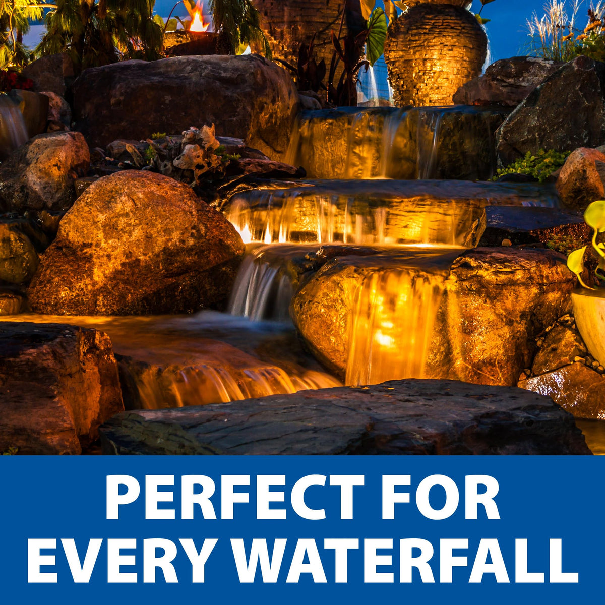 The Pond Guy LEDPro 3-Watt Submersible Lights, Outdoor & Underwater Lighting for Fish Ponds, Water Garden, Fountains, & Waterfall—3-Pack Light Kit