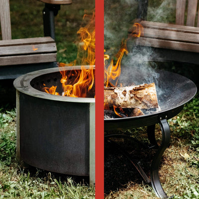 Breeo Smokeless FIrePit (X Series 24, Corten Steel) | 27.5 inch Smokeless Fire Pit for Outside | 62 Pounds | Ideal for Families Compatible with Wide Range of Breeo Accessories