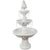 Sunnydaze 59-Inch H Welcome 3-Tier Outdoor Water Fountain - Waterfall Feature with Pineapple Topper for The Yard or Garden