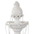 Sunnydaze 59-Inch H Welcome 3-Tier Outdoor Water Fountain - Waterfall Feature with Pineapple Topper for The Yard or Garden