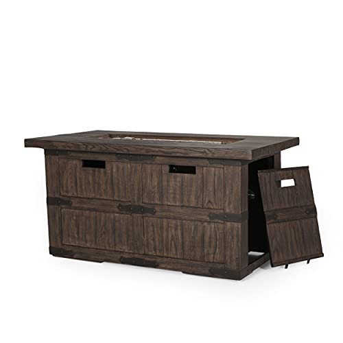 Christopher Knight Home 315620 Arnton Fire Pit, Wooden Brown
