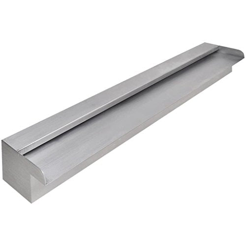 INLIFE Stainless Steel Waterfall Spillway Fountain (35.4" x 4.5" x 3.1")