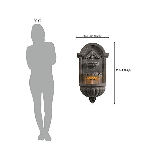 Kenroy Home Classic Indoor/ Outdoor Wall Fountain