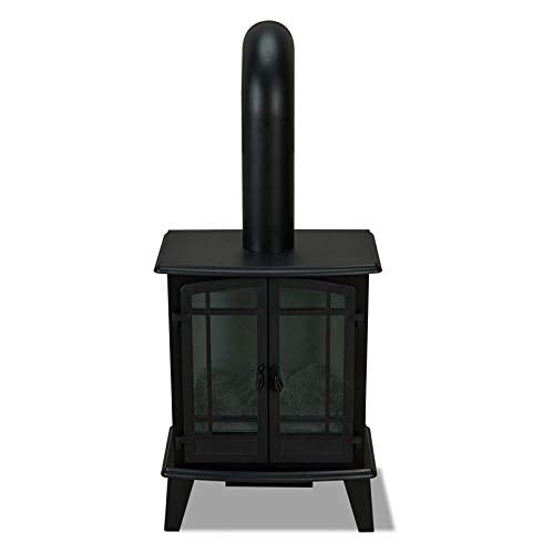 BOWERY HILL Modern Stove Indoor Electric Fireplace Mantel Heater
