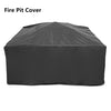 Bonnlo Outdoor Portable Fire Pit 32" with Barbecue/Cooking Grill, Poker and Rain Cover Square Metal 3 in 1 Wood Burning Fire Pit Backyard Patio Terrace