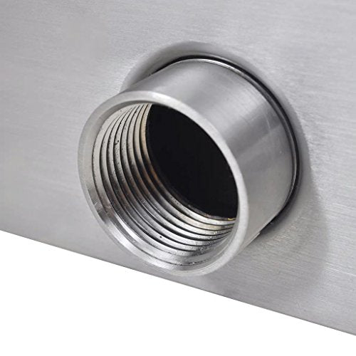 INLIFE Stainless Steel Waterfall Spillway Fountain (35.4" x 4.5" x 3.1")