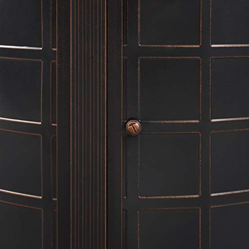 Fire Sense Columbia 34" Round LPG Aluminum LPG/NG Fire Pit Table | Antique Bronze Finish | Uses 20 Pound Propane Tank | Fire Bowl Lid, Vinyl Over and Clear Fire Glass Included