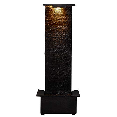 Kenroy Home 51035BLSL Alluvium Fountains, 48 Inch Height, Black Slate Finish