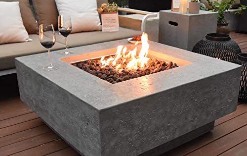 Elementi Manhattan Cast Concrete Fire Pit - NG