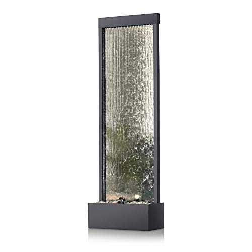 Alpine Corporation Waterfall Fountain with Stones and Light