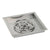 American Fireglass SS-SQPKIT-N-18 Natural Gas 18" Square Stainless Steel Drop-in Pan with Spark Ignition Kit (12" Fire Pit Ring)