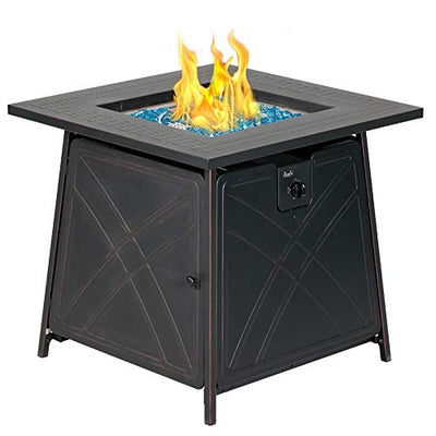 BALI OUTDOORS Gas Fire Pit Table 28 inch 50,000 BTU