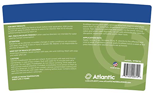Atlantic Water Gardens 5EK10 WTEK10 Oxy Pond Cleaner, 10 lb